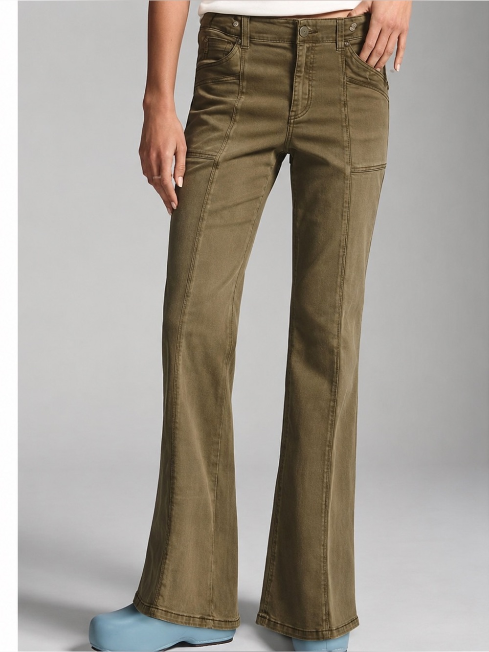 Anthropologie Pilcro The Demilune Boot - Olive - Picture 1 of 12